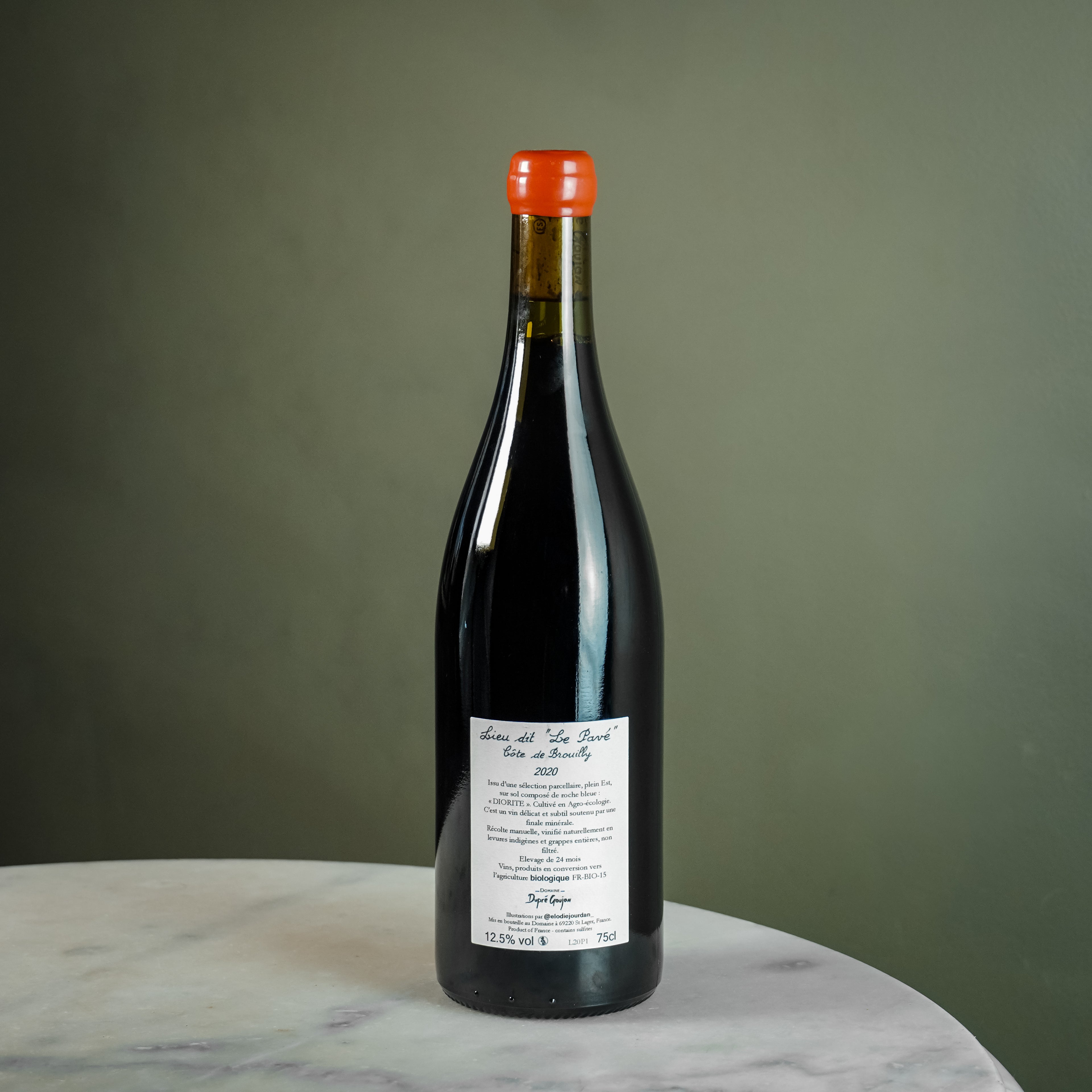 Domaine Dupré-Goujon, Le Pavé, Côte de Brouilly 2020