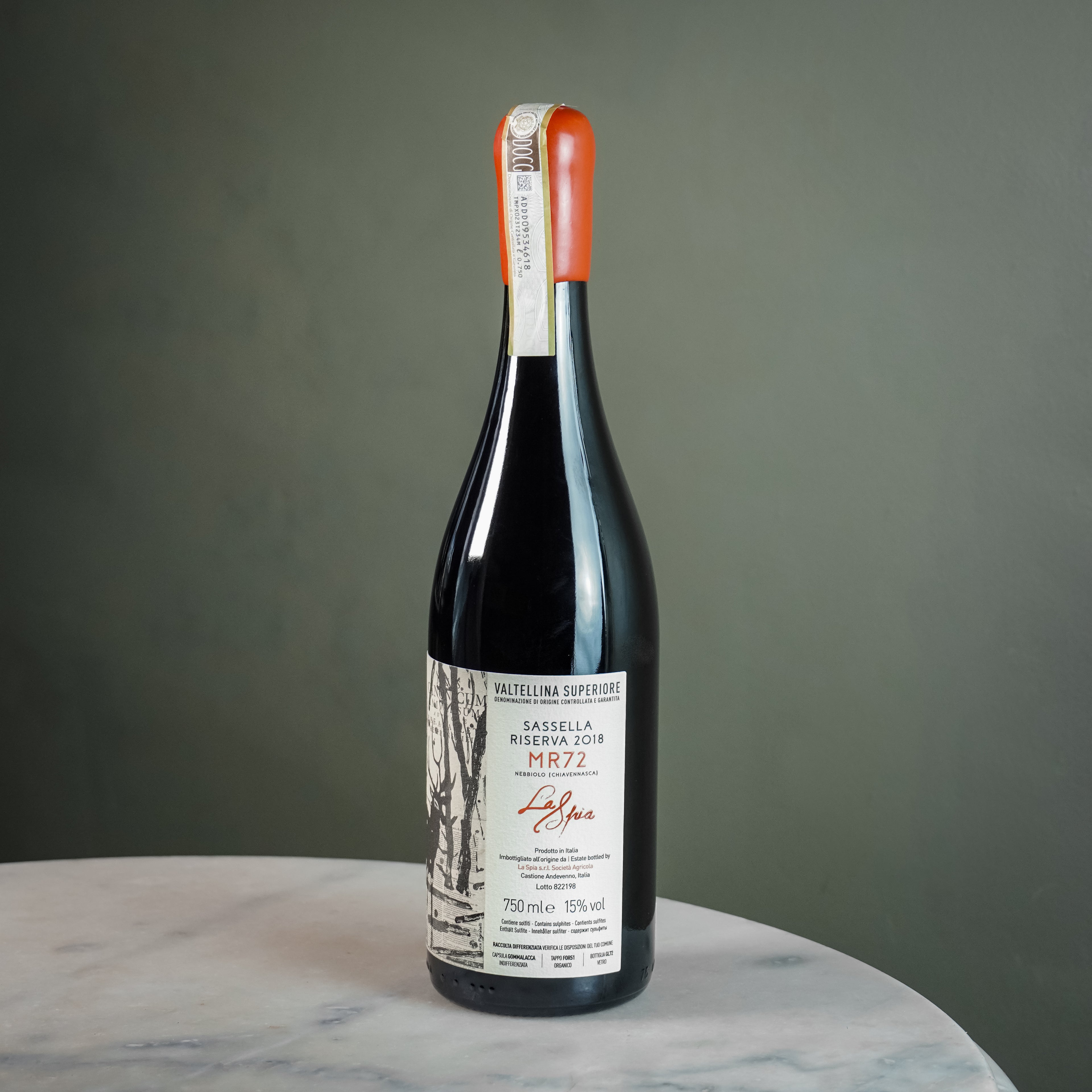 La Spia, Valtellina Superiore Sassella Riserva 'MR72', 2018