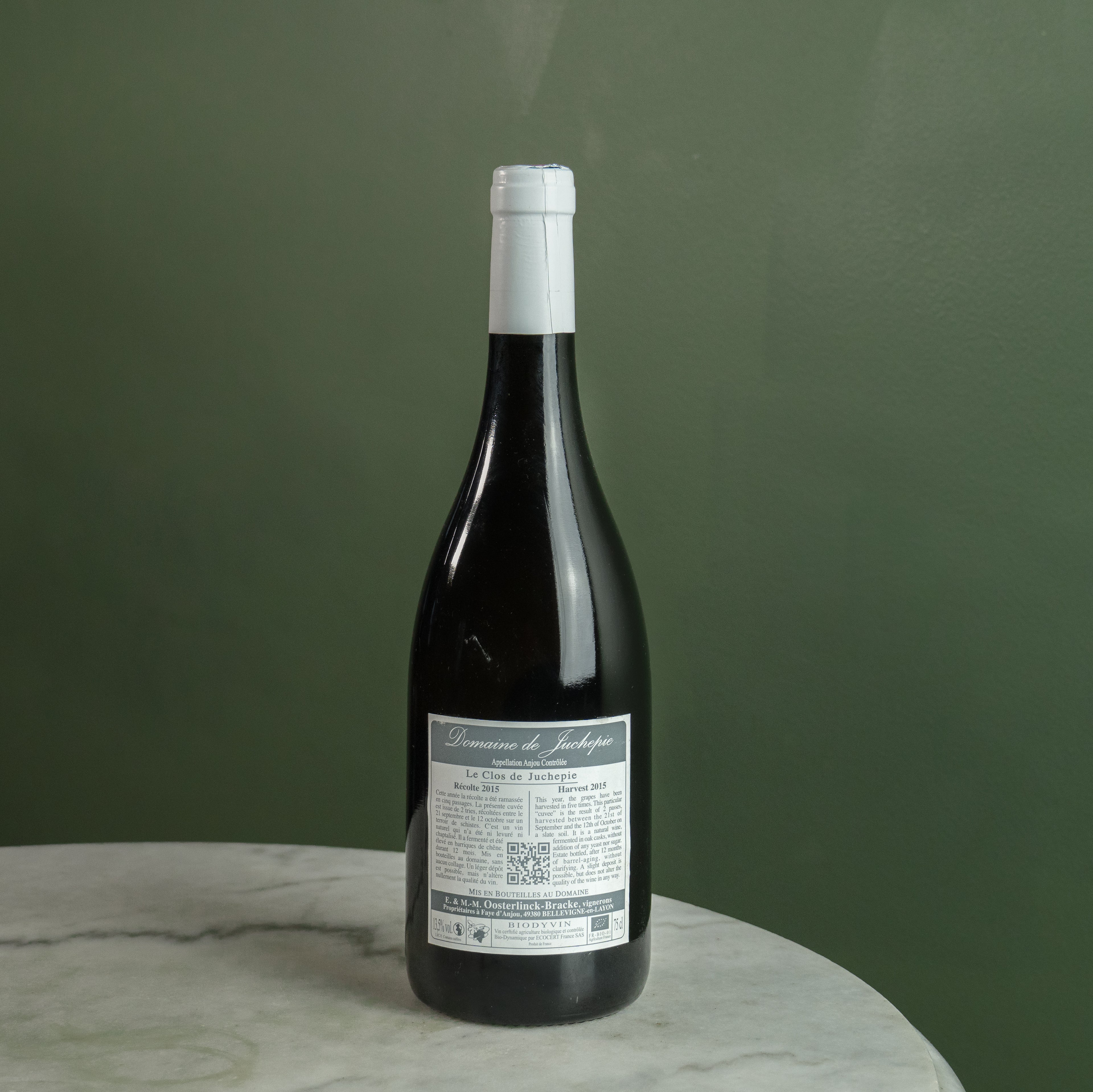 Domaine de la Juchepie, Anjou "Clos" Chenin Sec, 2015