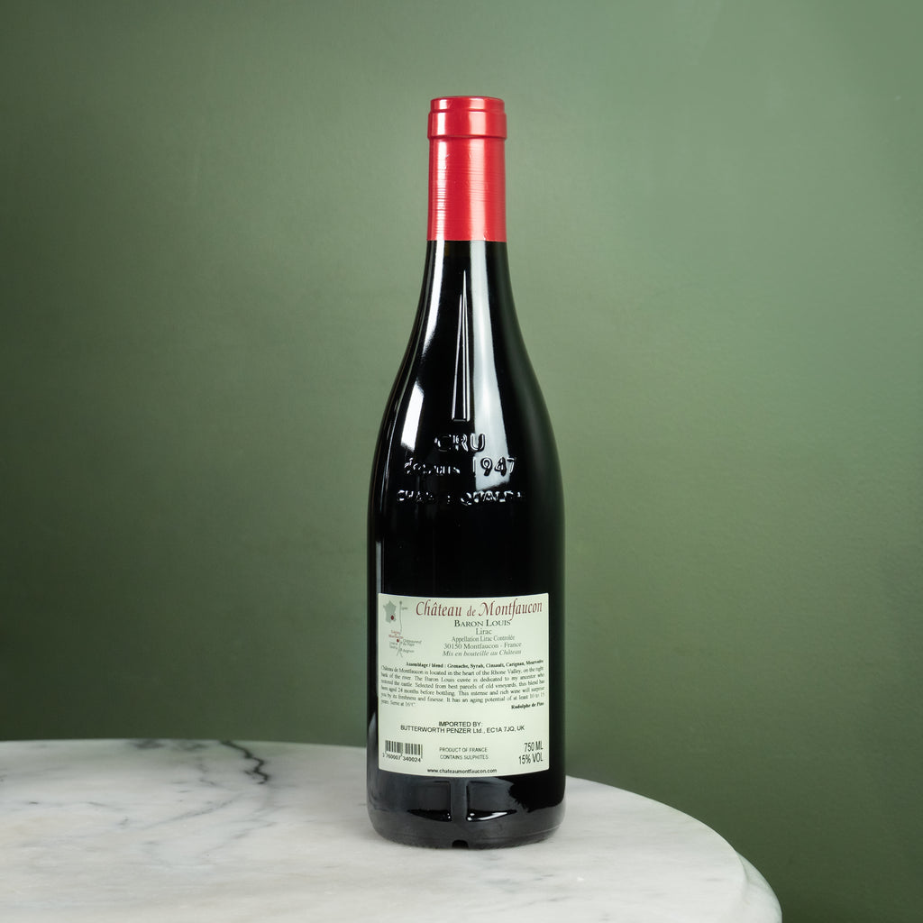 Château de Montfaucon, Lirac Rouge 'Baron Louis', 2019