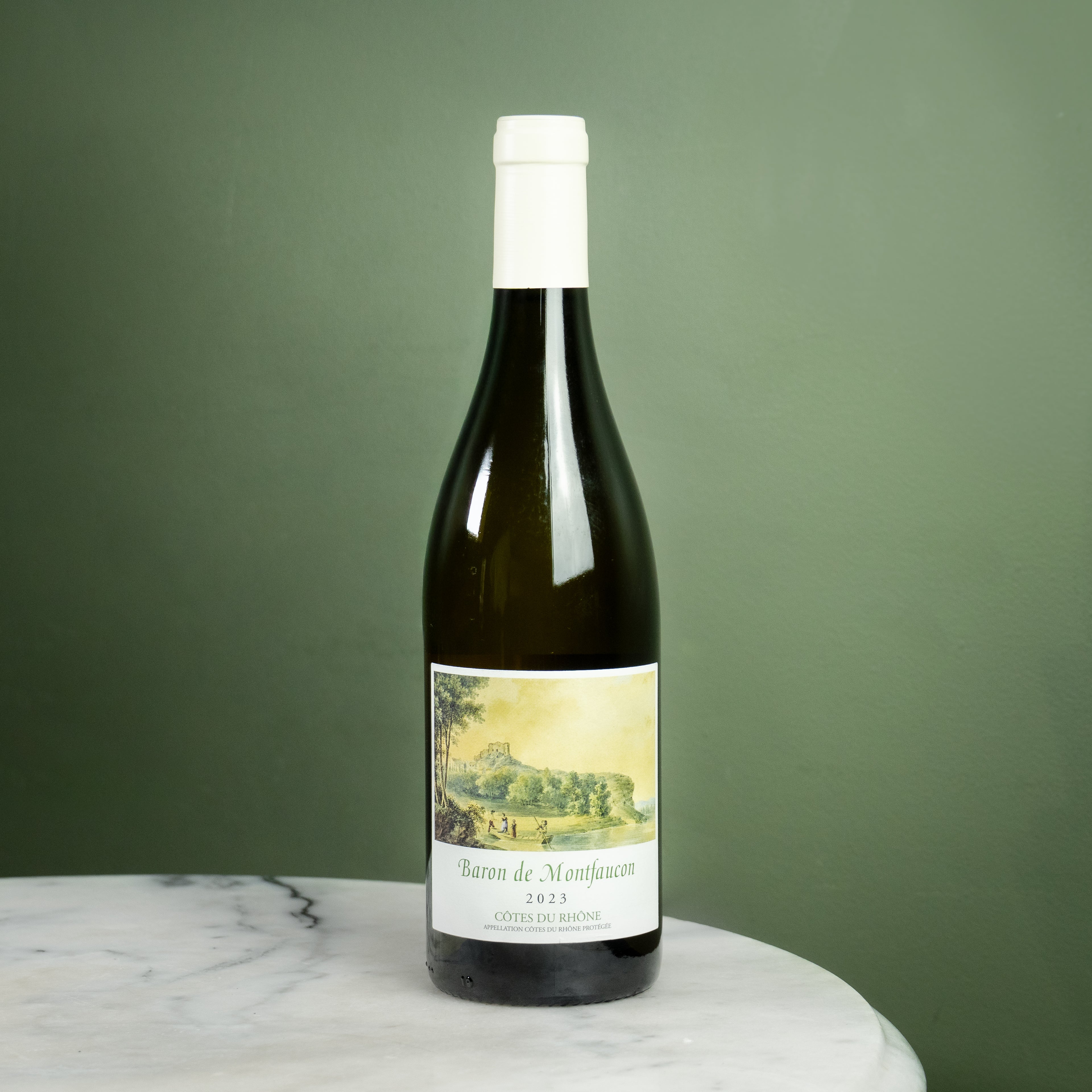 Château de Montfaucon, 'Baron de Montfaucon' Côtes du Rhône Blanc, 2023