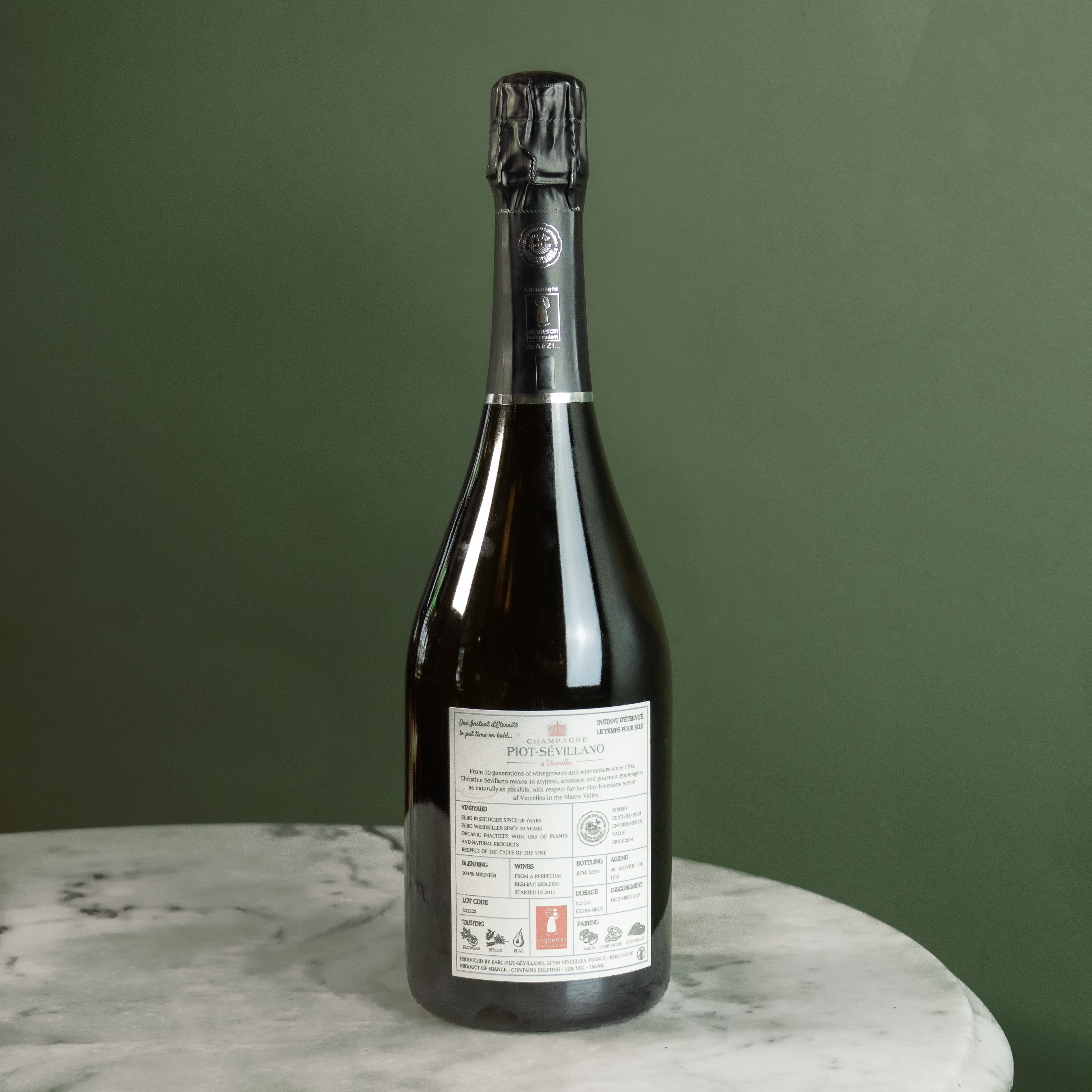 Champagne Piot-Sévillano, Le Temps Pour Elle, Extra Brut Solera, NV