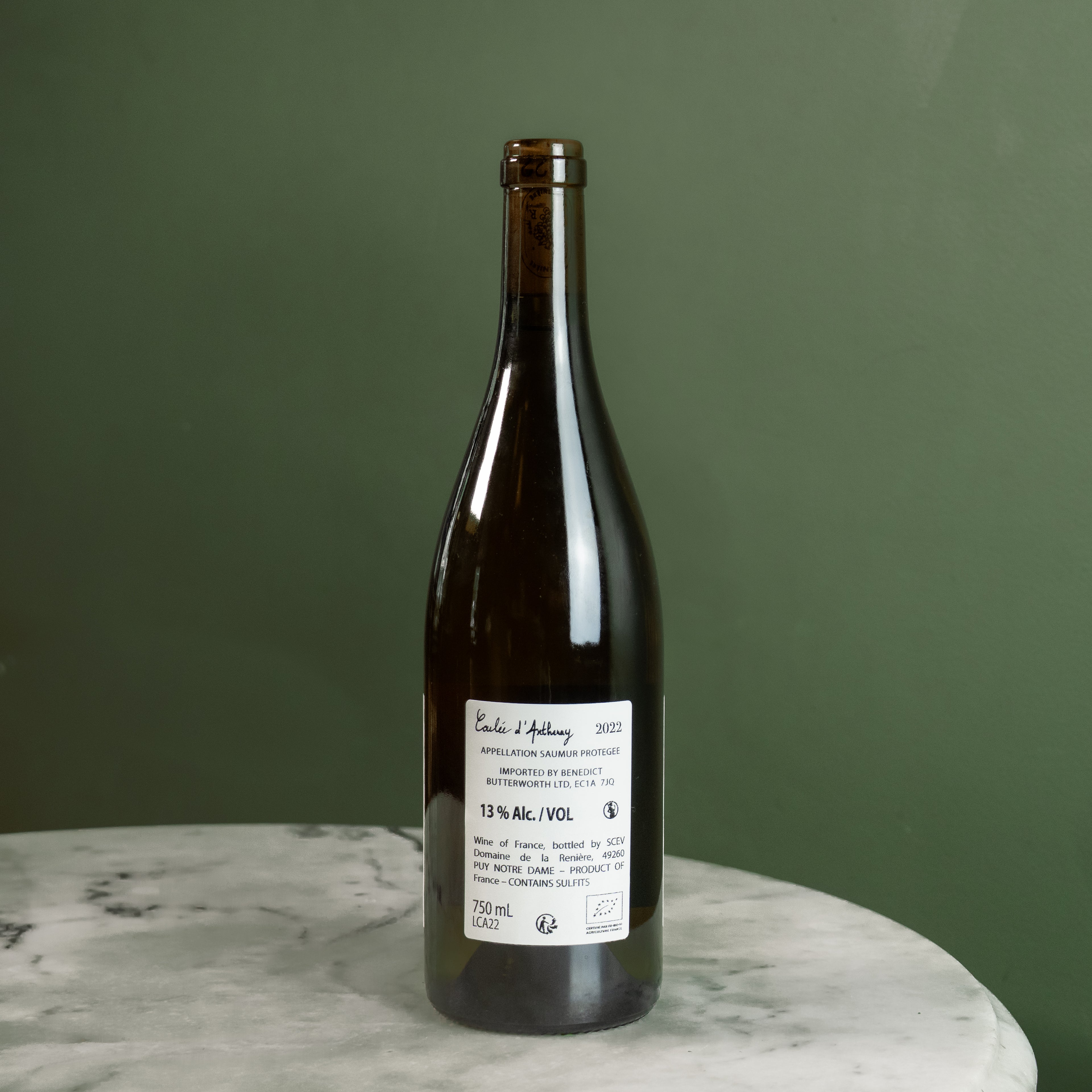 Domaine de la Renière, Saumur Blanc 'Coulée d'Arthenay', 2022