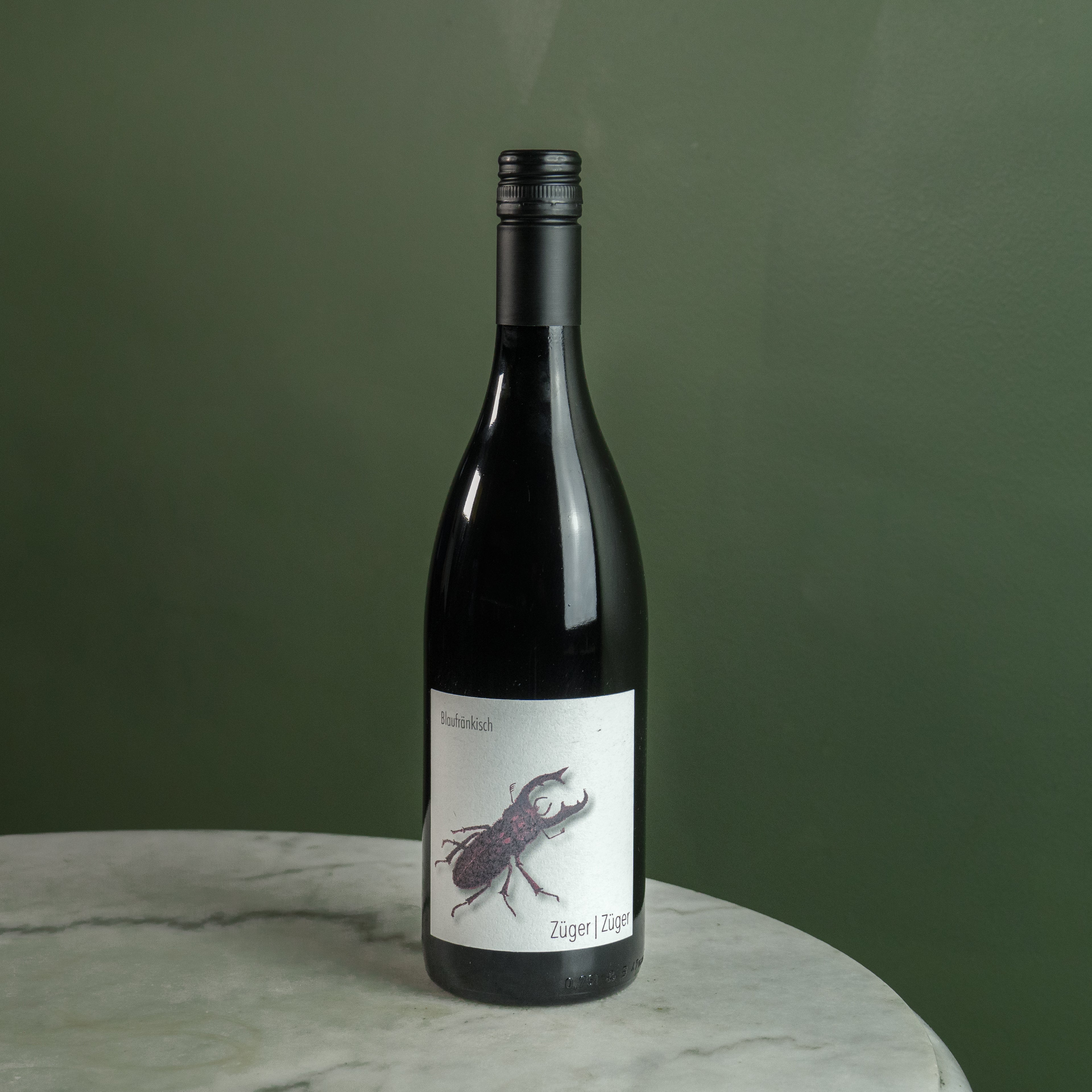 Weinwerkstatt Züger, Blaüfrankisch Unwooded, 2019